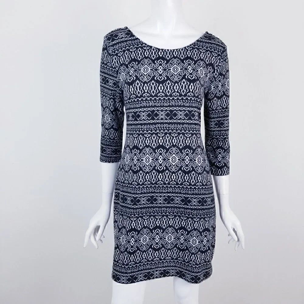 American Rag Womens size Small Black & White Tribal Print Mini Dress NWT